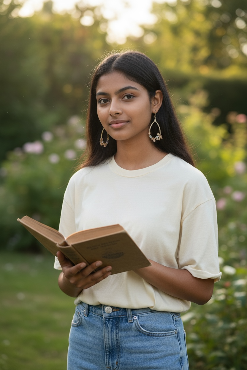 Geo chic drop earrings