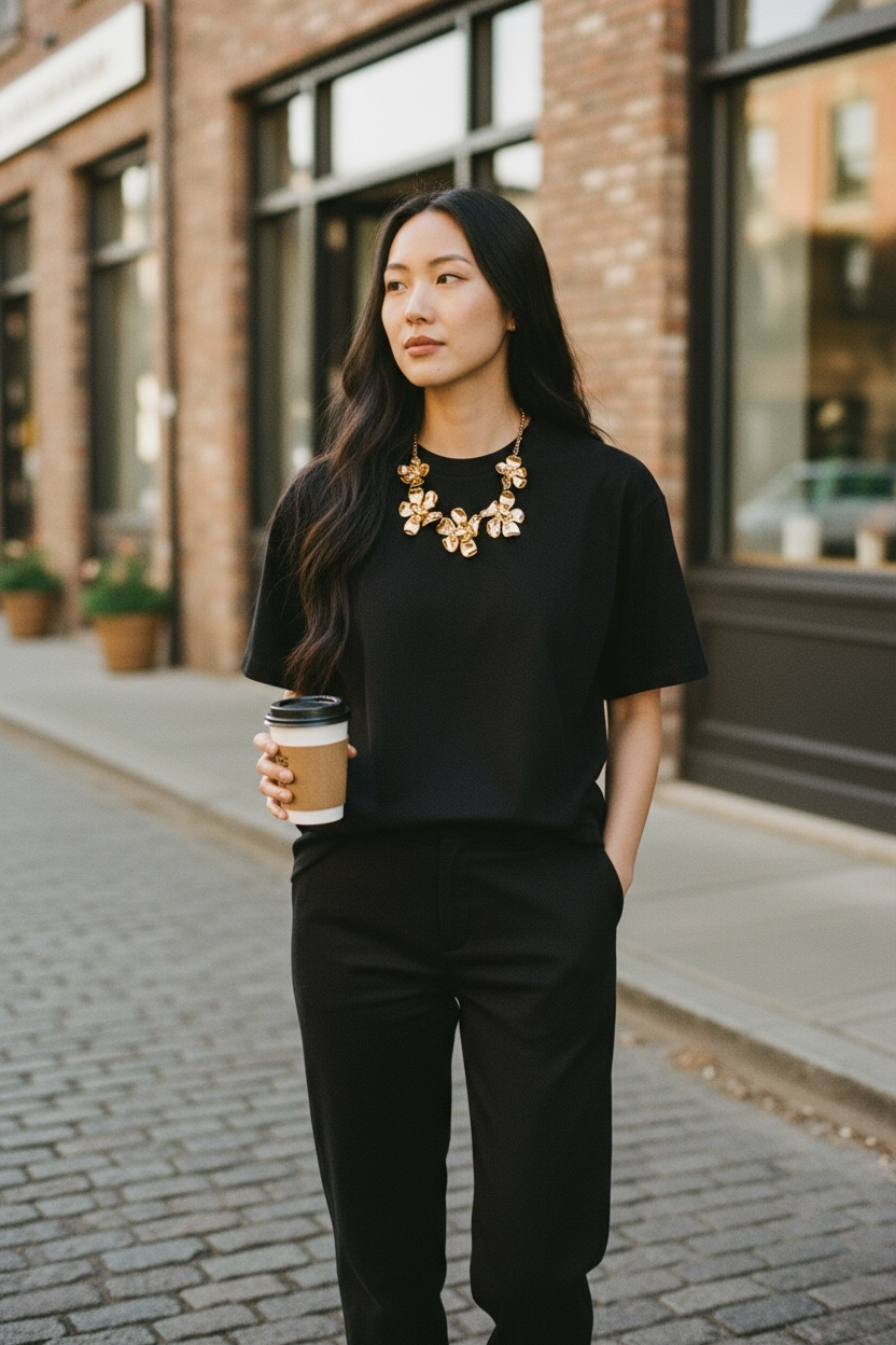 Flower love necklace