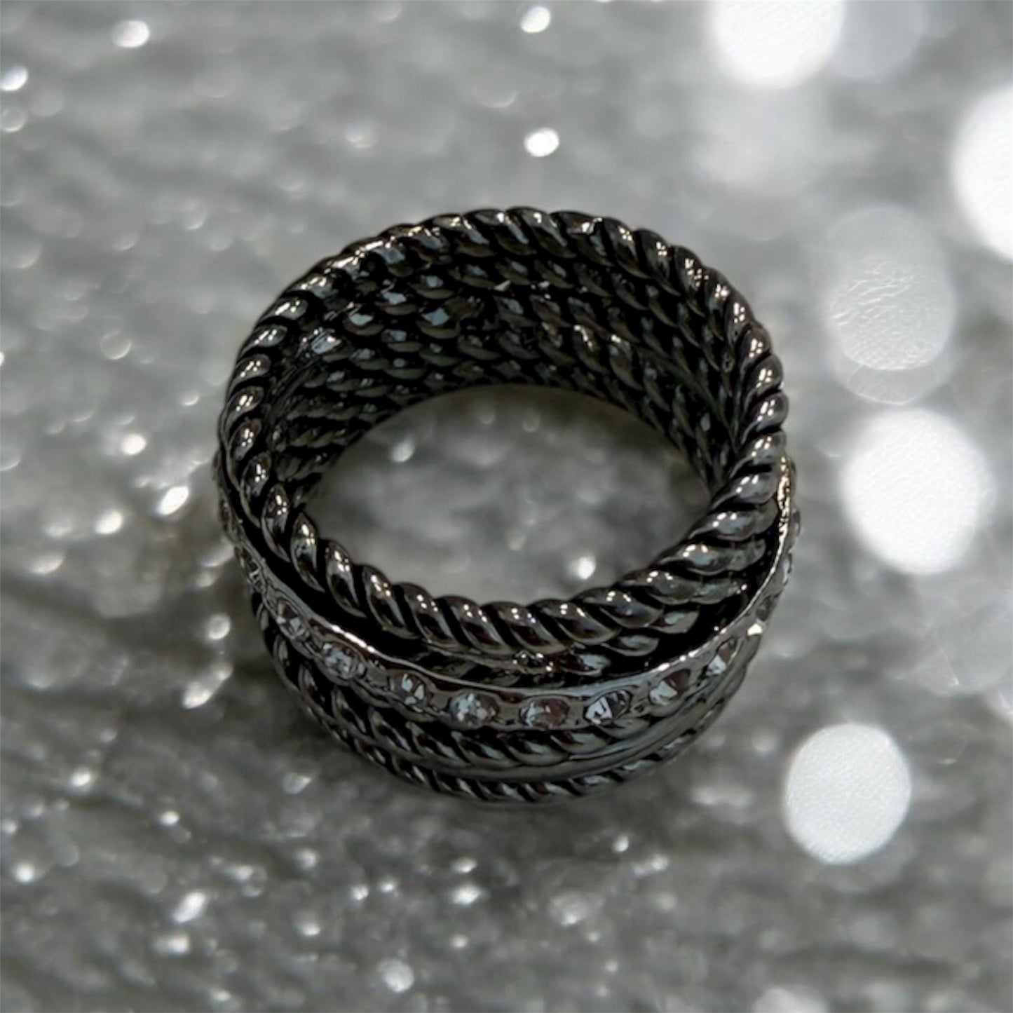 Rhodium spark ring