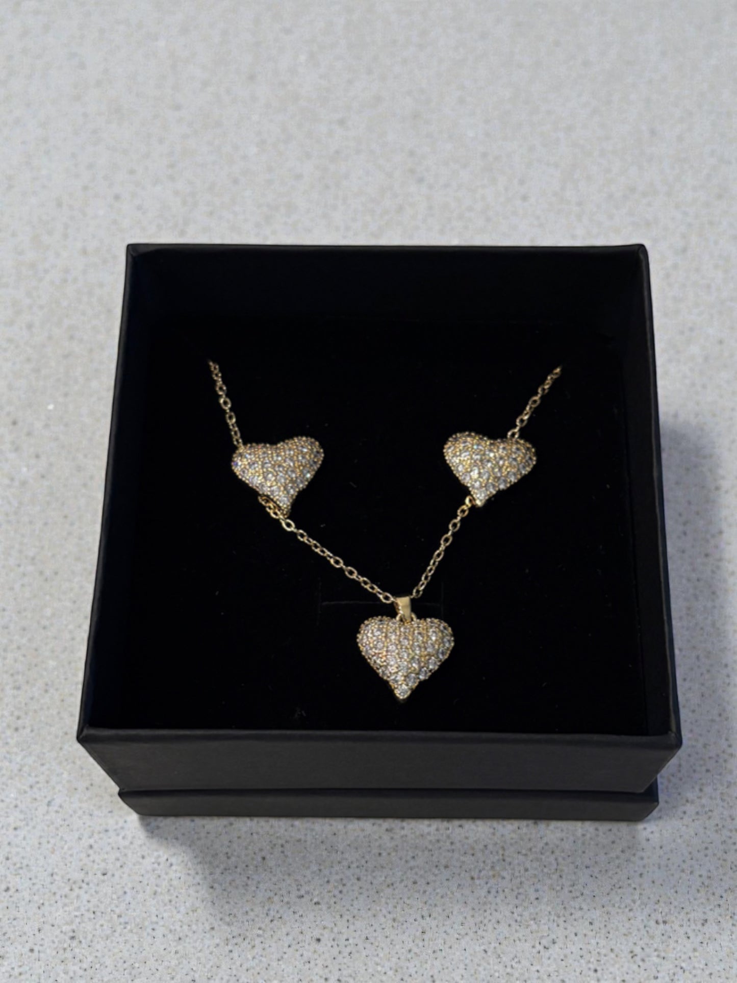 Sparkling heart set