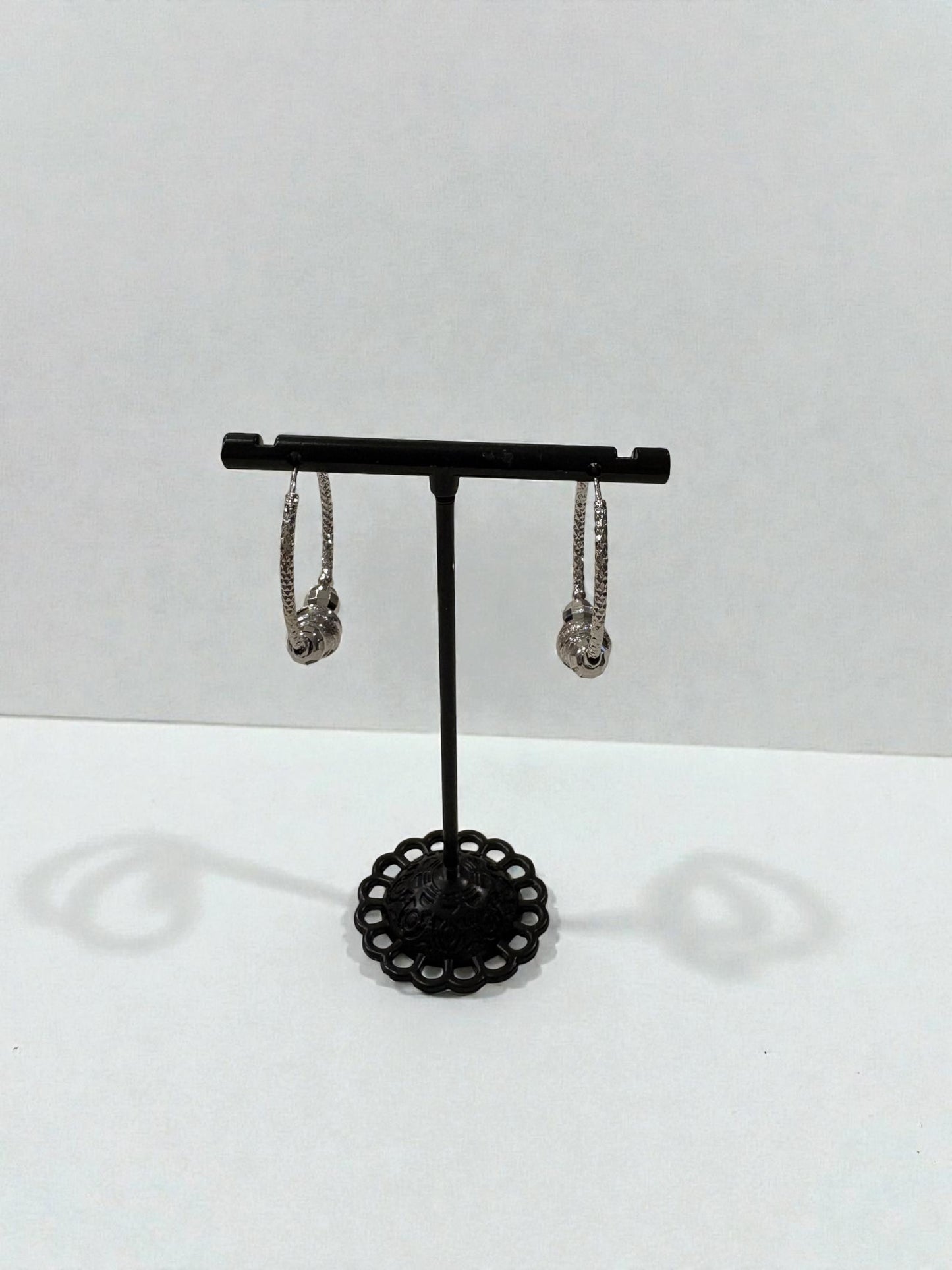 Sparkle hoops earrings