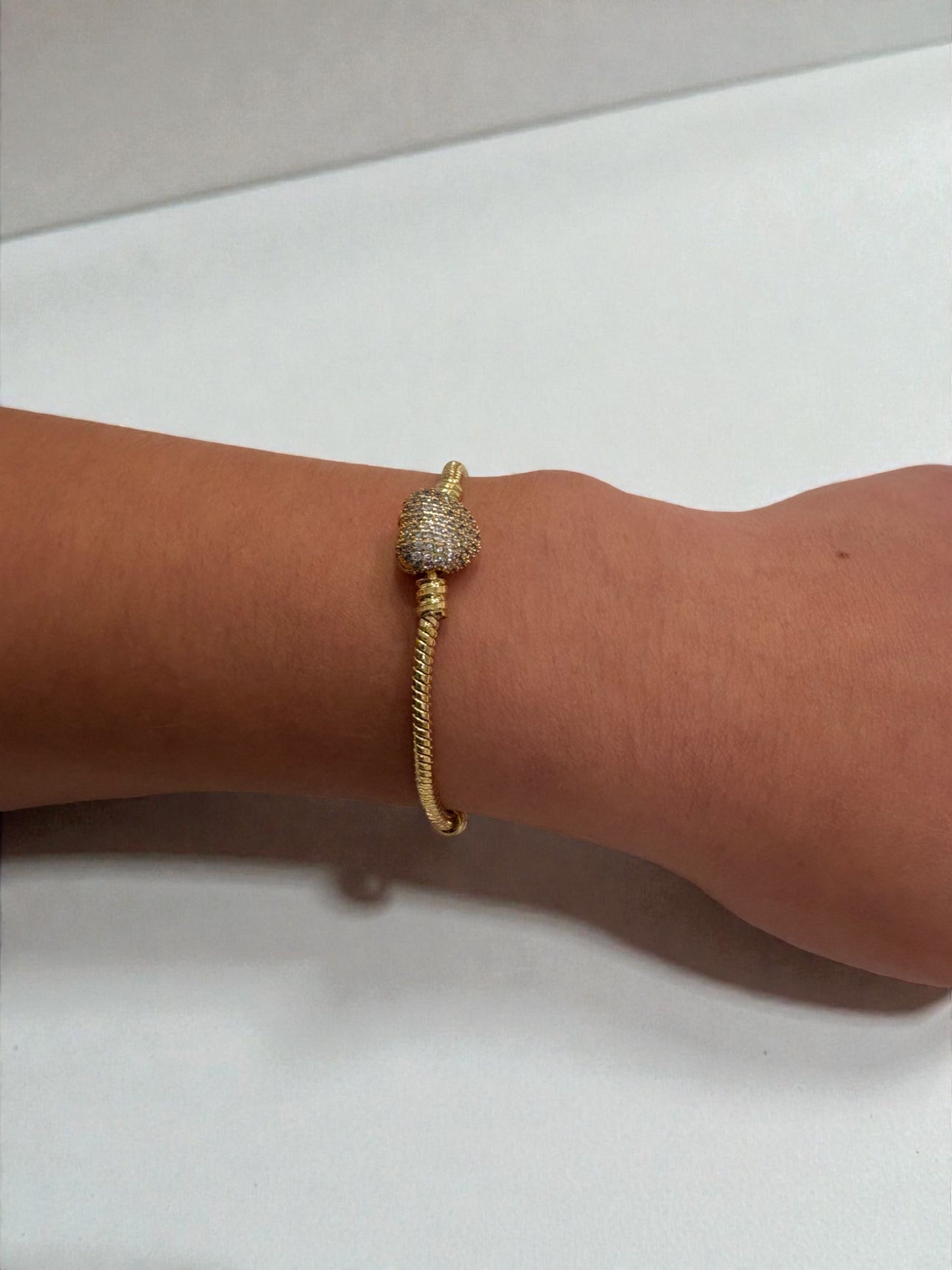 Heart statement bracelet