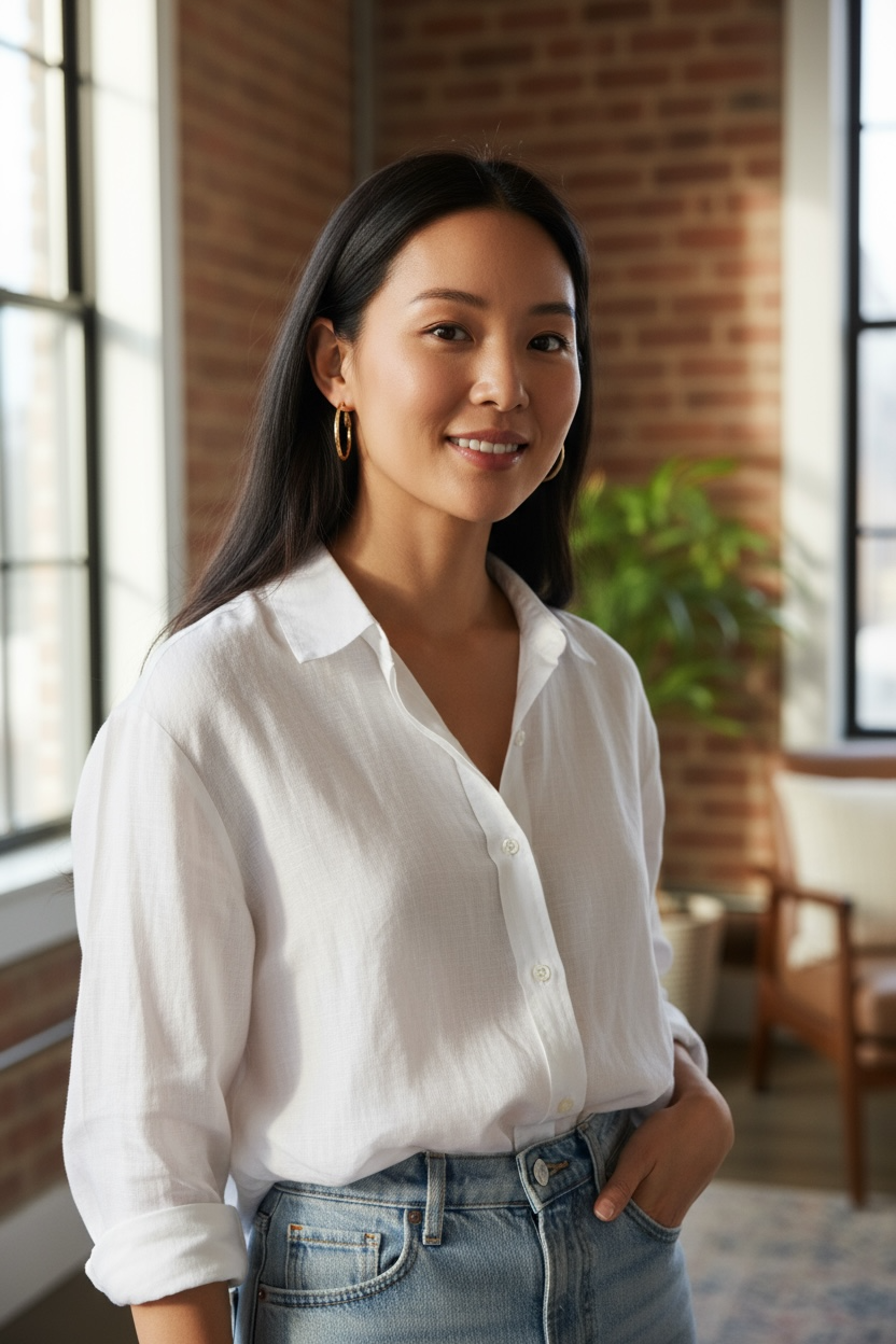 Rodhium hoops earrings