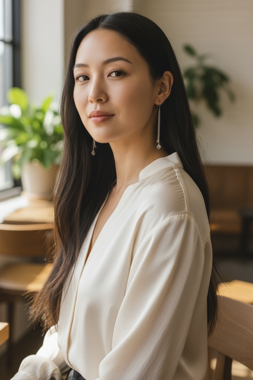 Crystal charm drop earrings