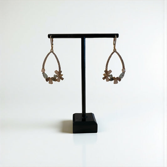 Geo chic drop earrings