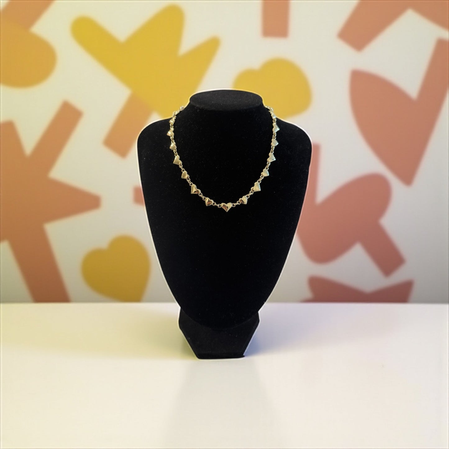 Gold beat necklace