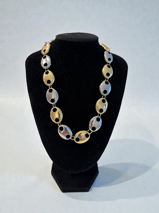 Gucci style duo necklace