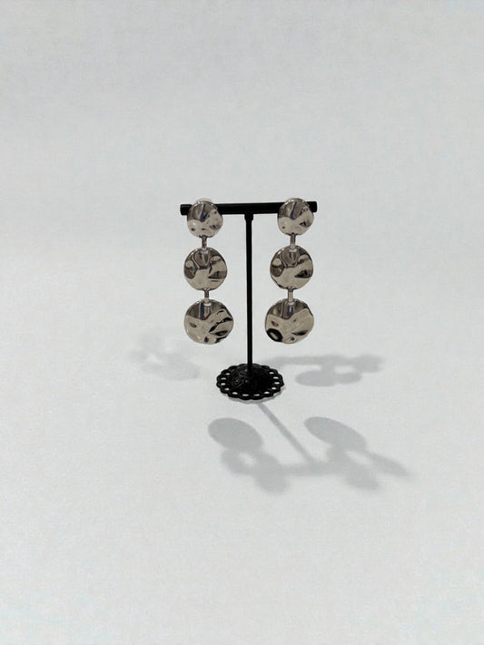 Triple lustre earrings