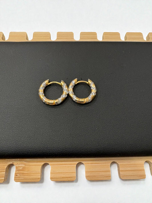 Golden mini hoops